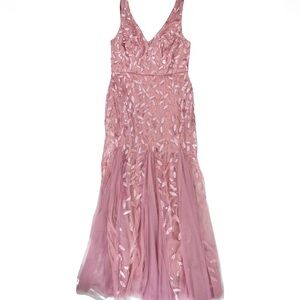EVER-PRETTY  Womens Fishtail Sequin Gown Dress, Purple, 2XL